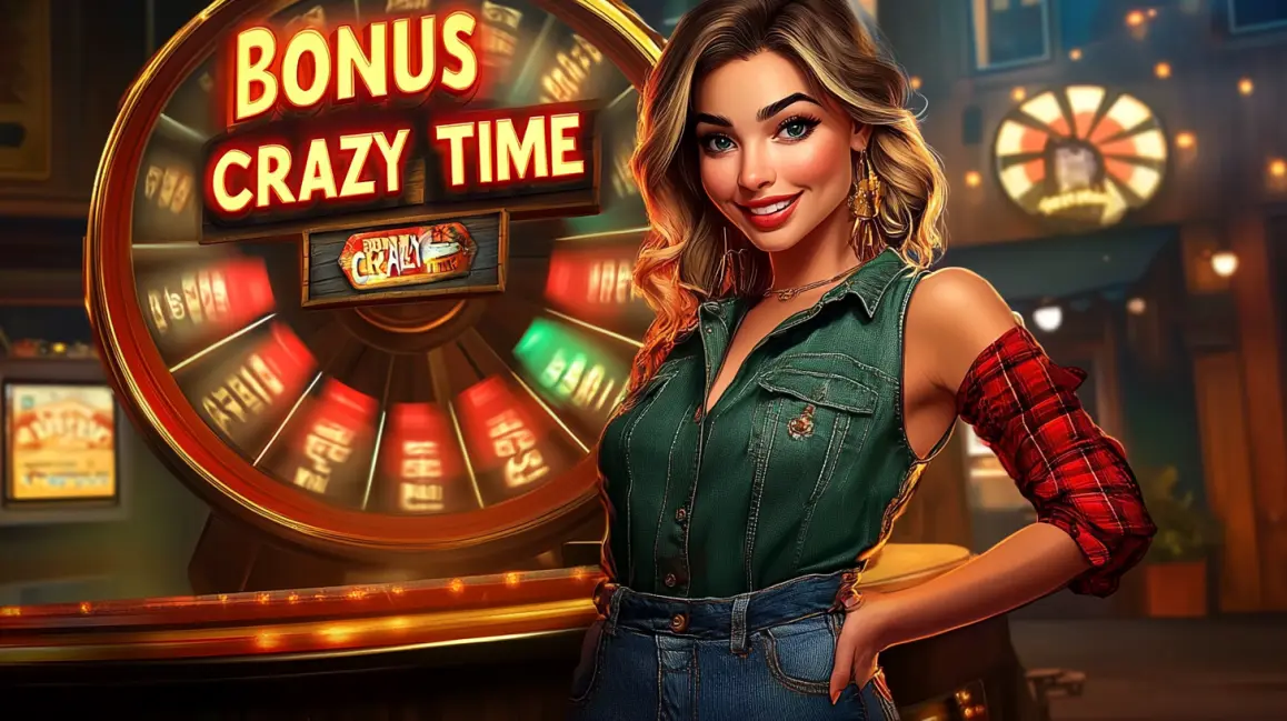 A woman holds a phone showing a candy-themed slot game, surrounded by a cosmic swirl of sweets, inviting you to a universe of delicious wins at RICH TURBO.