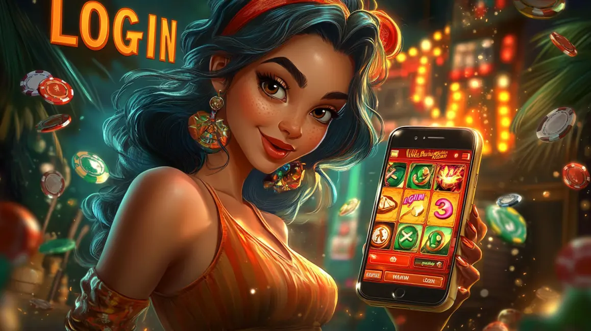 A beautiful woman with red hair is featured on a mobile phone screen for the 'Rolut Casino', inviting you to spin the wheel and win big at RICH TURBO's live roulette.
